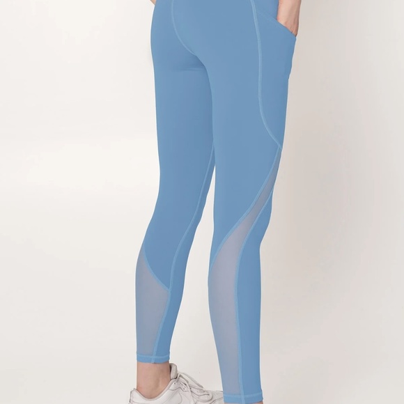 NWT Pineapple Clothing Cassi leggings with pockets - Sky Blue - Picture 5 of 5